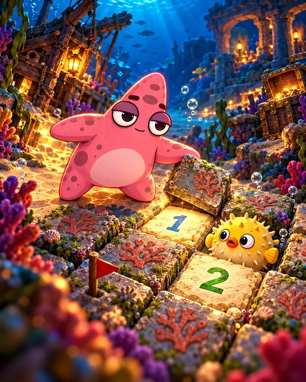Puffer Panic: promotional illustration